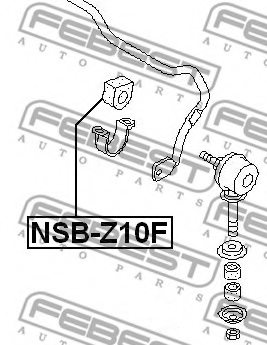 FEBEST NSB-Z10F Stabiliser Mounting